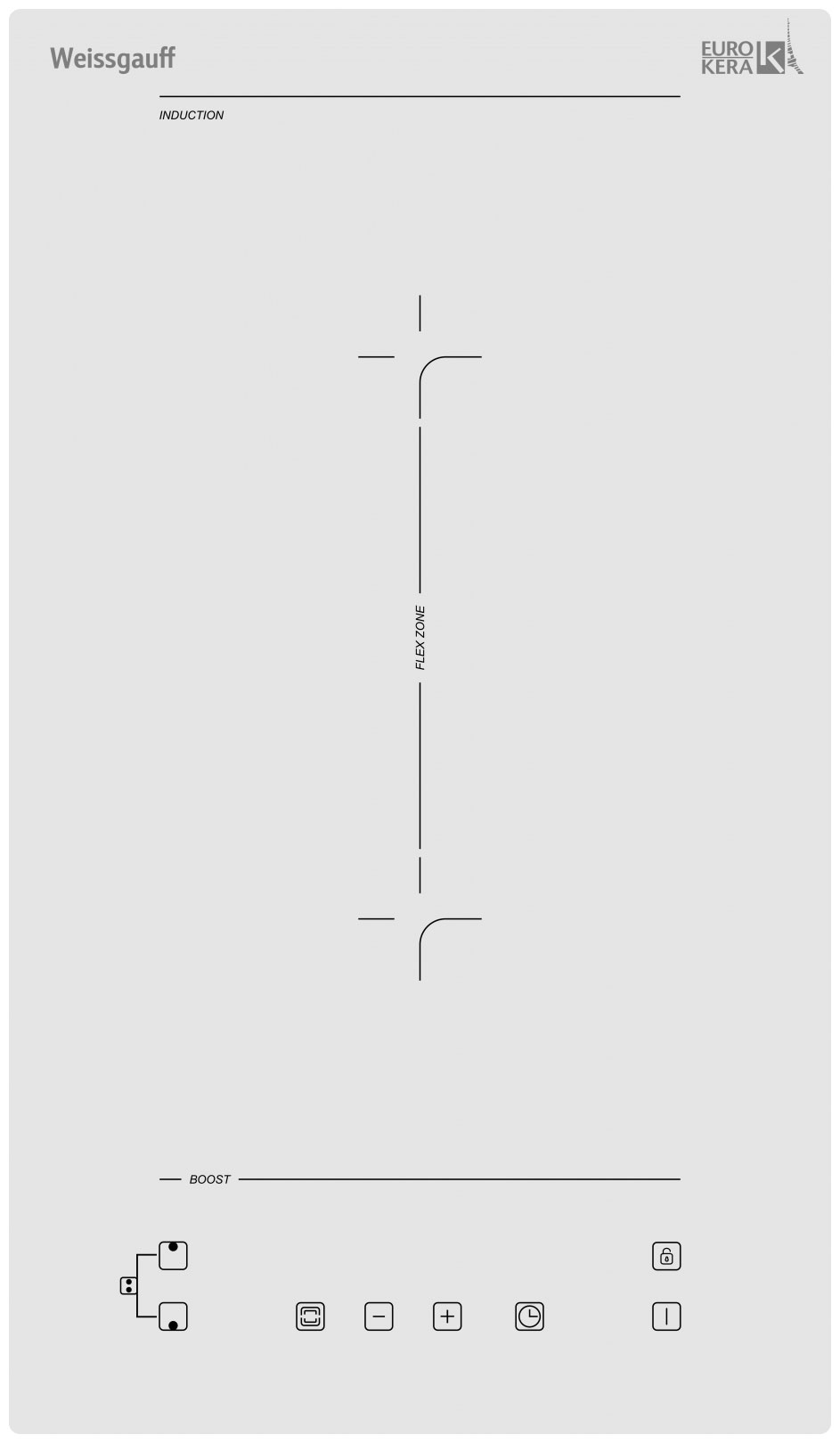 

Электрическая варочная панель Weissgauff HI 32 WFZC, Белый