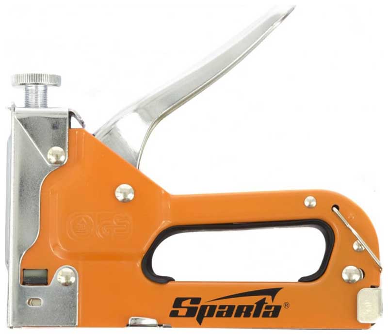 Изображение товара Мебельный регулируемый степлер Sparta 42002 со скобами 200 шт