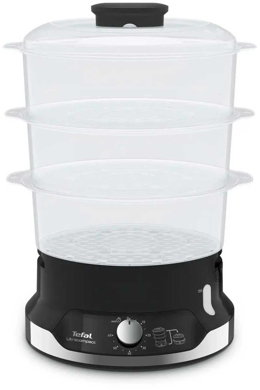 Изображение товара Пароварка Tefal Ultracompact Steam Cooker VC204810, черный