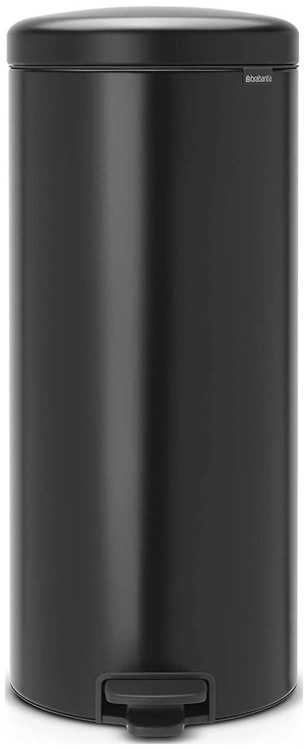 Изображение товара Мусорный бак с педалью Brabantia NewIcon 114540 черный матовый, 30л