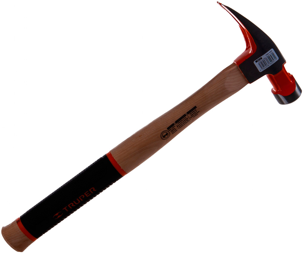 Изображение товара Молоток-гвоздодер Truper с полированным бойком, деревянная ручка 16660