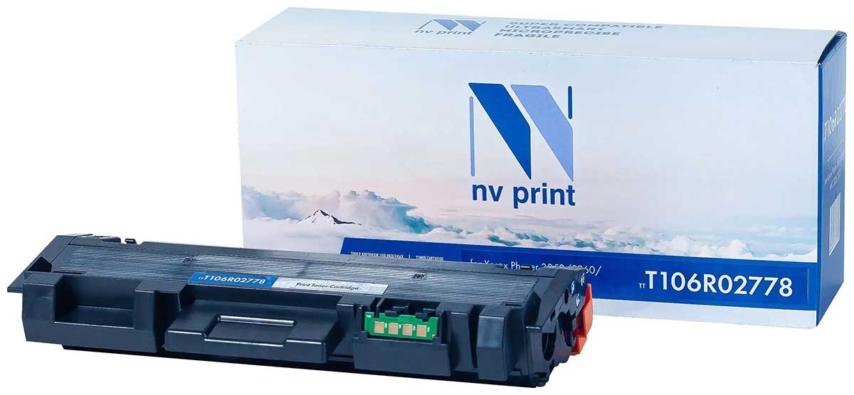 Картридж Nvp совместимый NV-T106R02778 для Xerox Phaser 3052/3260/WorkCentre 3215/3225 (3000k) картридж nvp nv kx fat430a7 для panasonic 3000k совместимый