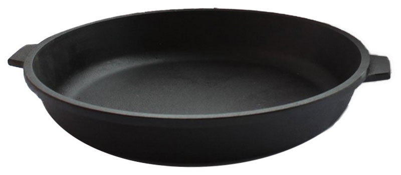 Сковорода Камская посуда у3250 чугунная 320х50 с двумя ушками