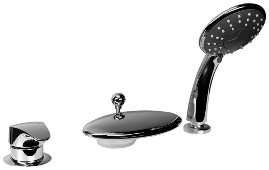 Изображение товара Смеситель на борт ванны Bravat Niagara F5140197CP-RUS хром