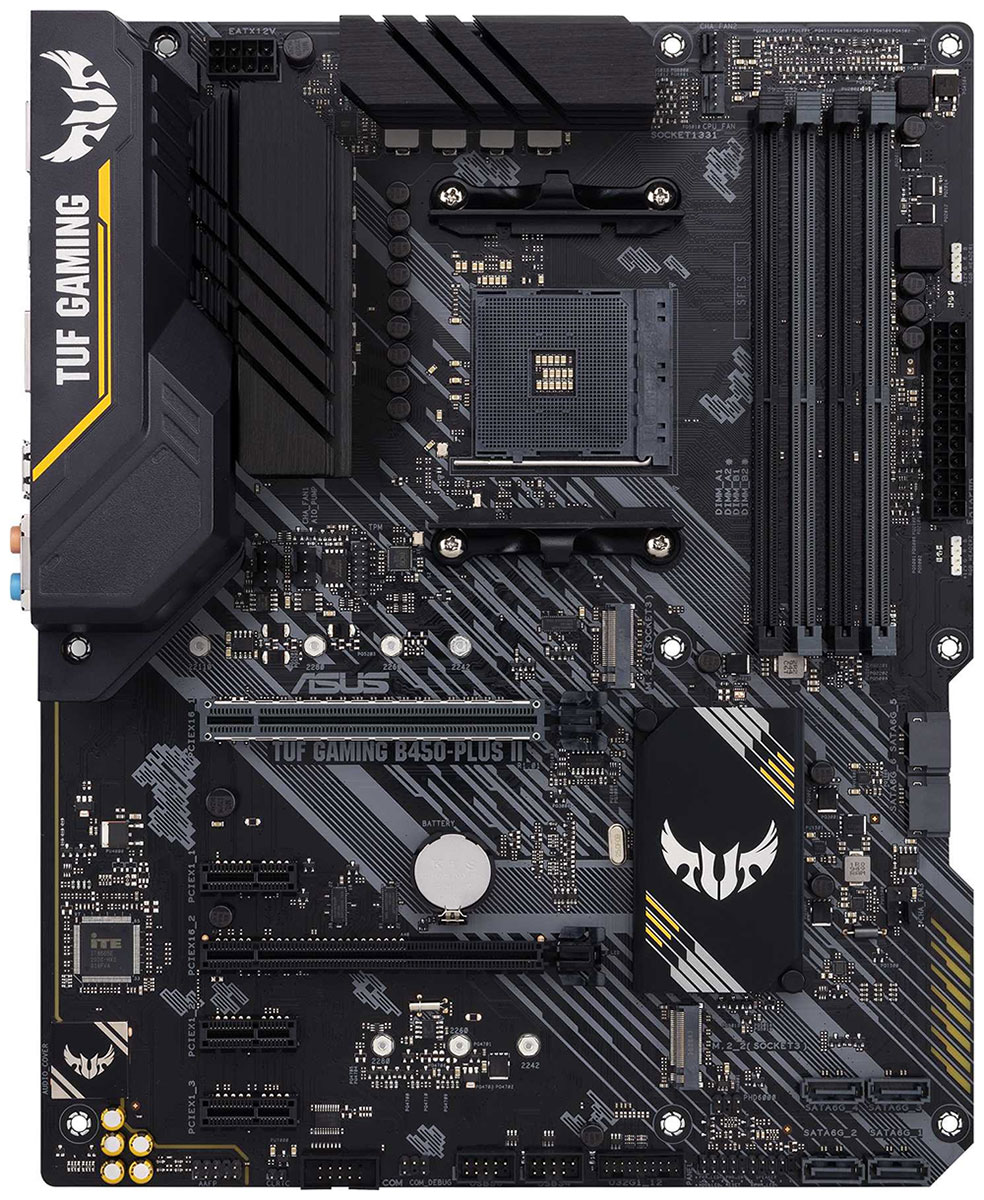 

Материнская плата Asus TUF GAMING B450-PLUS II Soc-AM4 AMD B450 4xDDR4 ATX AC'97 8ch(7.1) GbLAN RAID, Черный
