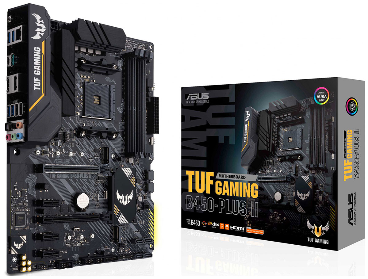 Изображение товара Материнская плата Asus TUF GAMING B450-PLUS II AM4 DDR4 ATX 7.1 HDMI RAID