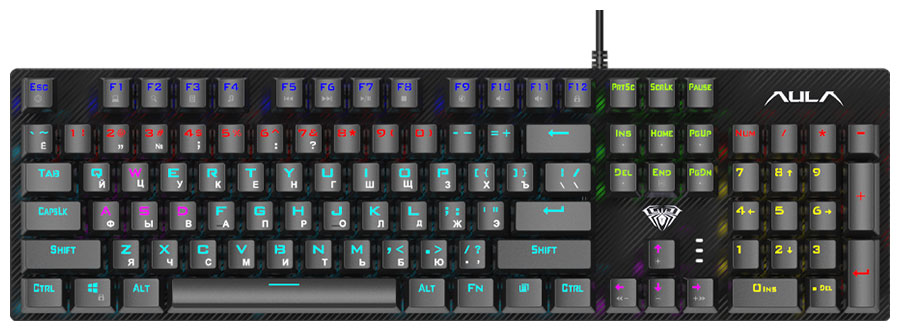 Игровая механическая клавиатура AULA с подсветкой S2022 клавиатура игровая механическая ajazz ak33 розовый
