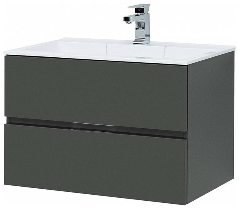 Изображение товара Тумба под раковину Aquanet Алвита 80 серый антрацит (00215120)