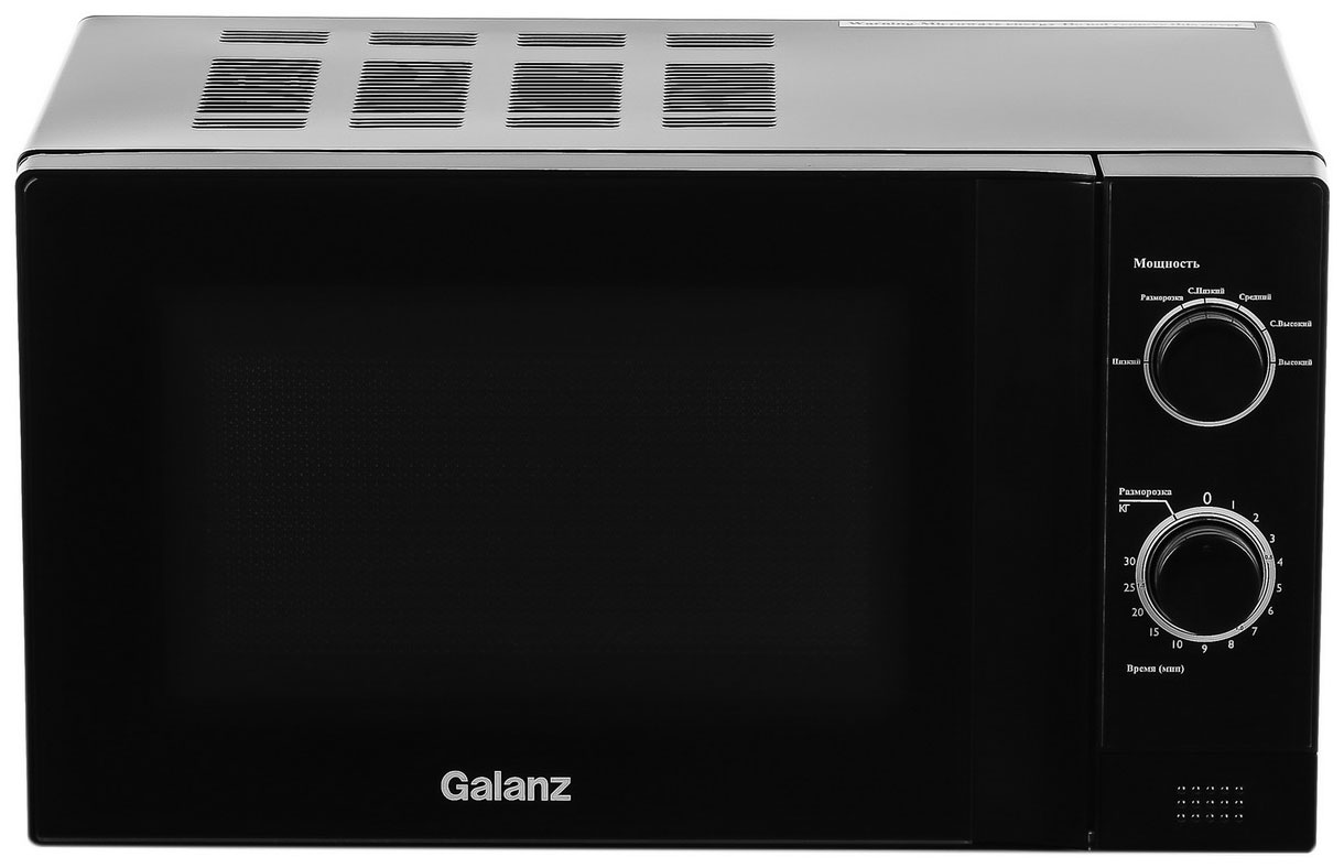 Микроволновая печь - СВЧ Galanz MOS-2009MB 20л. 700Вт черный микроволновая печь galanz mos 2004mw