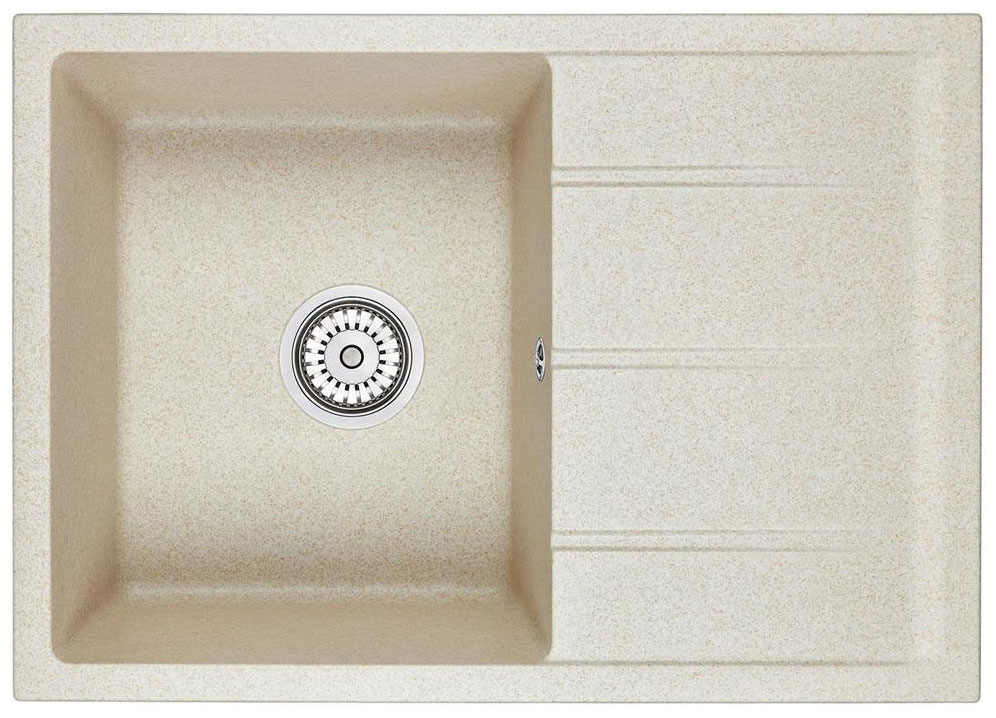 Изображение товара Кухонная мойка Emar EMQ-1700.Q Берилл из кварцевой крошки с крылом
