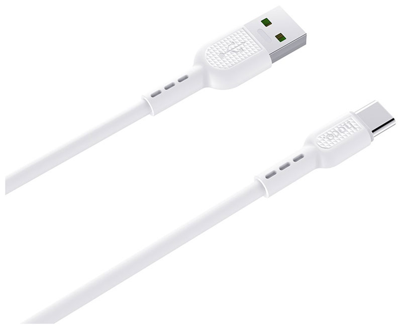 Кабель Hoco USB 2.0 hoco X33, AM/Type-C, белый, 1м, 5А 6931474706126 кабель type c на usb hoco x1