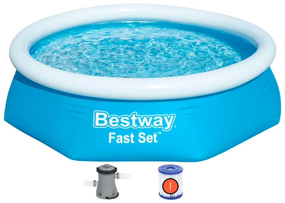 Изображение товара Бассейн надувной BestWay 57450 244х61см с насосом
