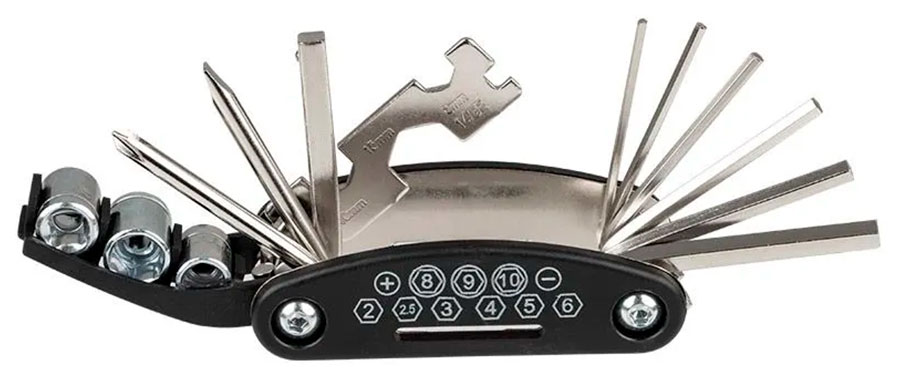 Изображение товара Набор ключей велосипедных Ecos VEL-03 16 в 1 компактный и универсальный инструмент