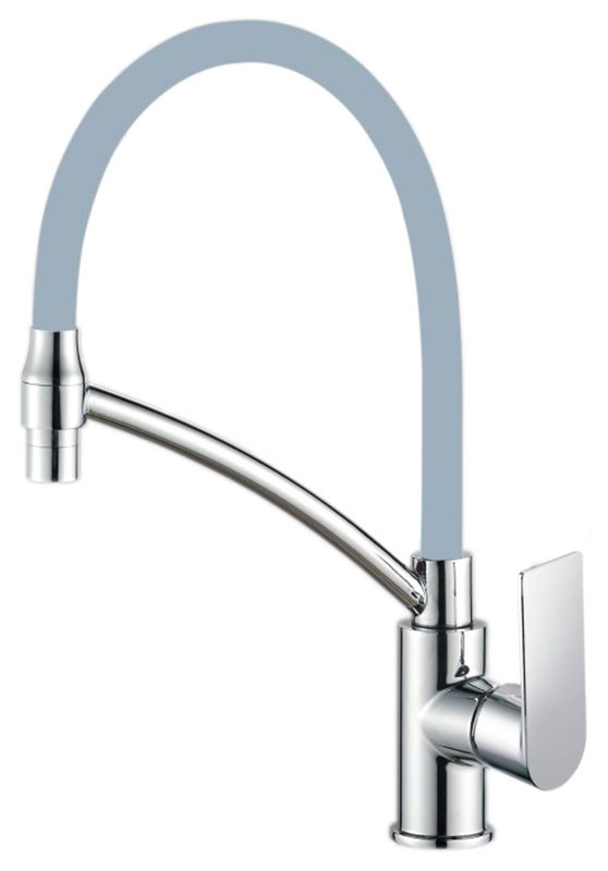 Изображение товара Кухонный смеситель Haiba HB505/хром с поворотным изливом и керамическим картриджем