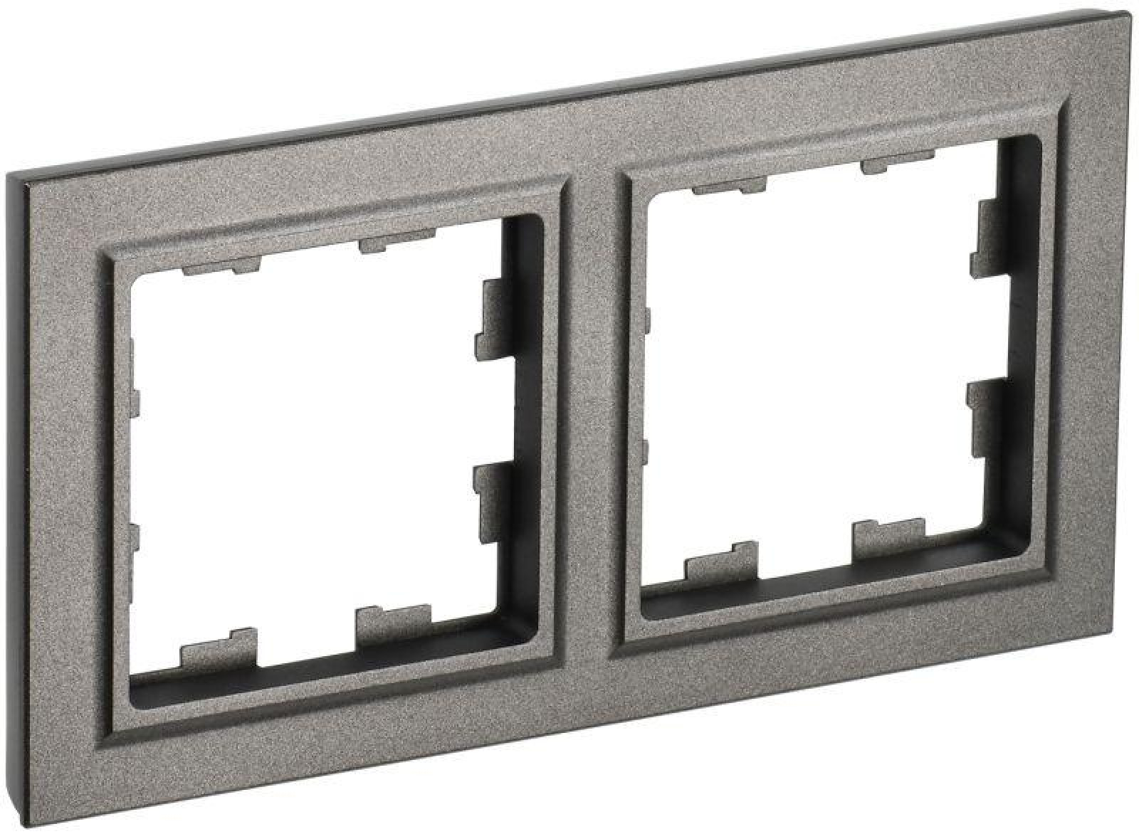 Изображение товара Рамка декоративная для электроустановочных изделий BRITE IEK шампань 2-м местом