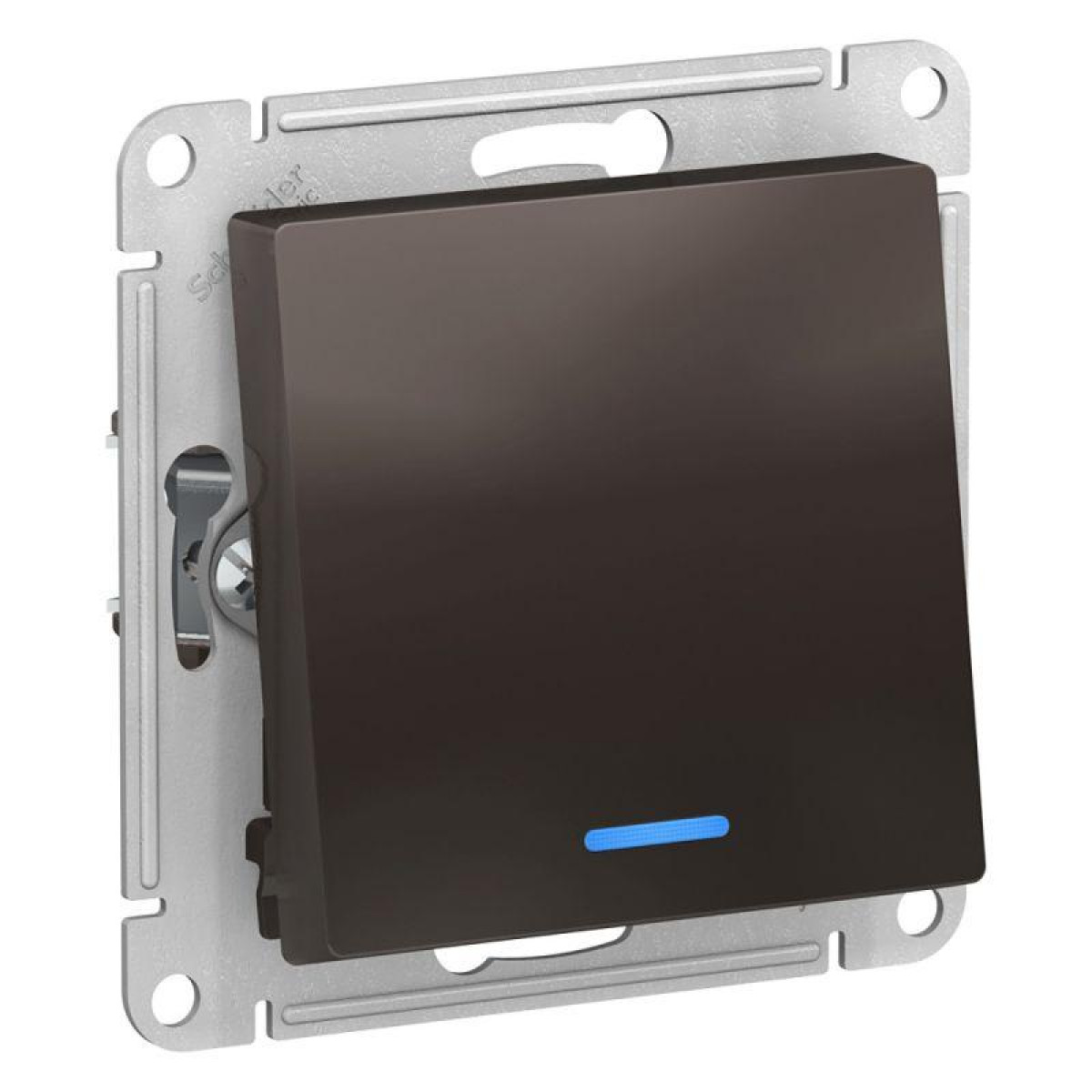 Изображение товара Переключатель проходной 1-кл. SP AtlasDesign 10А IP20 с подсветкой мокко