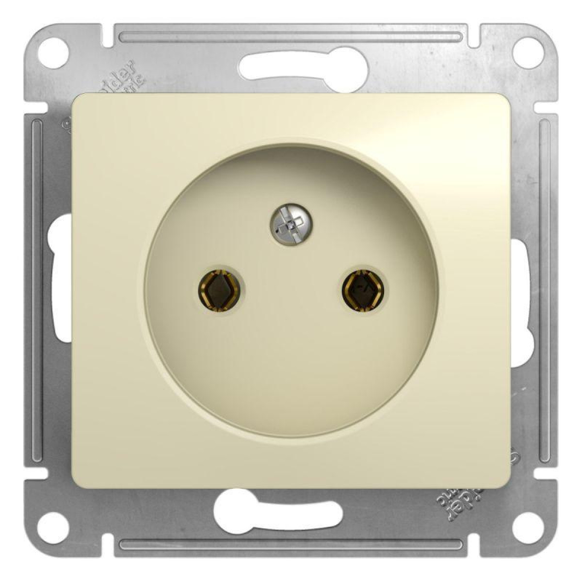 Изображение товара Розетка Systeme Electric Glossa 16А IP20 встраиваемая без заземлительного механизма