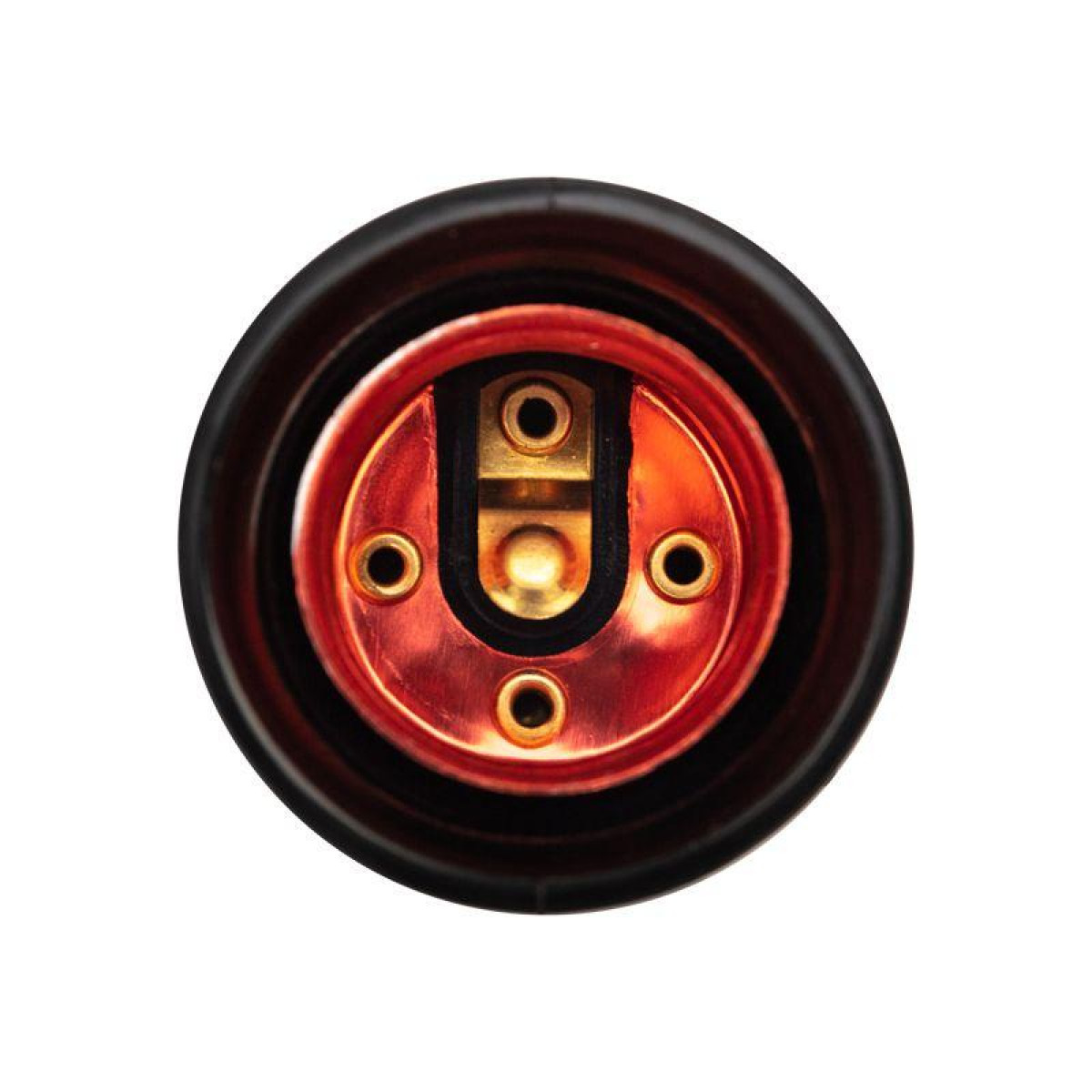 Изображение товара Патрон-розетка Rexant E27 карболитовый черный с этикеткой для ламп