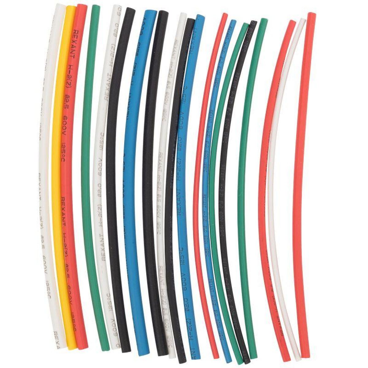 Изображение товара Робертс набор трубок термоусадочных для электромонтажа рыбалки 10 см 2:1 6 диаметров