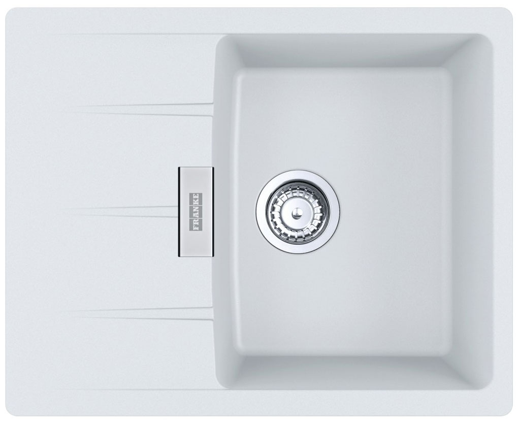 Изображение товара Кухонная мойка Franke CNG 611/211-62 белый, вентиль-автомат (114.0639.676)