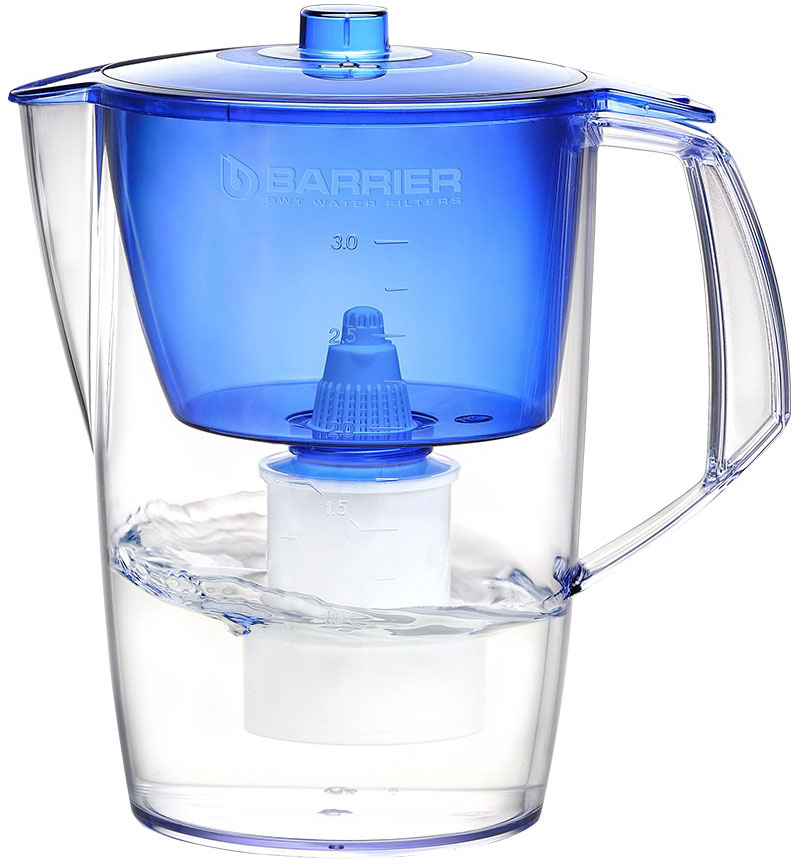 Изображение товара Кувшин для фильтрации воды Барьер Норма индиго 3 литра Россия