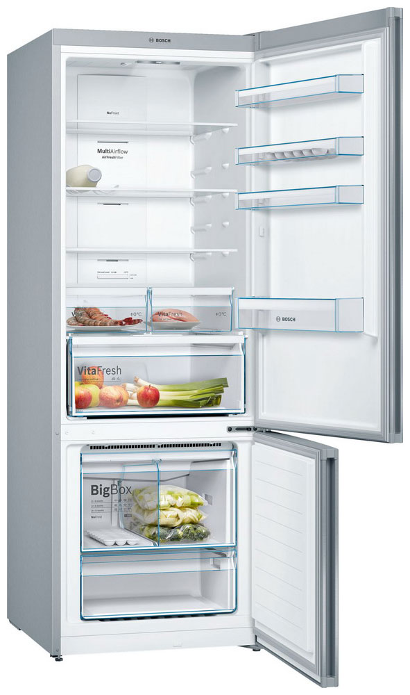 bosch series 4 free standing fridge freezer bottom freezer 505l