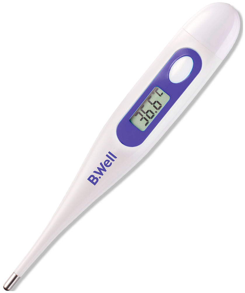 Термометр медицинский B.Well WT-03 электронный, с футляром термовал термометр рапид 9250311 медицинский электронный 10сек