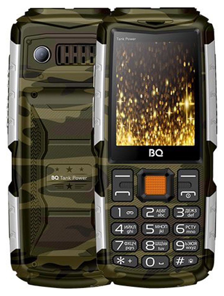 Мобильный телефон BQ BQ-2430 Tank Power Камуфляж Серебро Мобильный телефон BQ BQ-2430 Tank Power Камуфляж Серебро