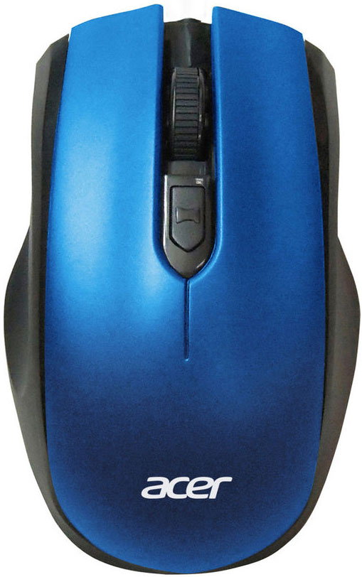 Изображение товара Мышь Acer OMR031 черный/синий оптическая (1600dpi) беспроводная USB (4but) (ZL.MCEEE.008)