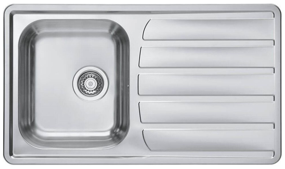 Изображение товара Кухонная мойка Alveus ZOOM 30 NAT 90 860X500 1X с сифоном 1102384 (1098773)