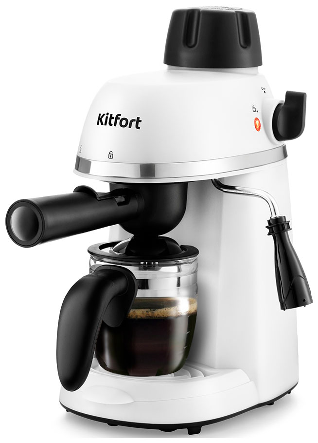 Кофеварка Kitfort KT-760-2, белая