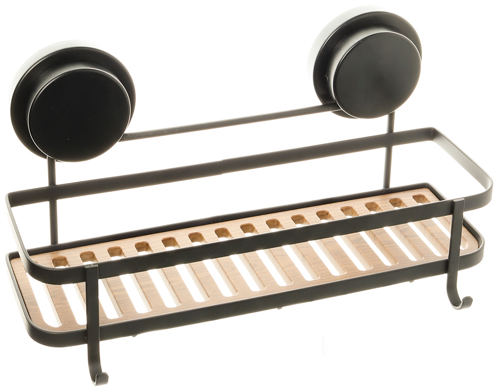 Изображение товара Полка Fixsen прямая, одноэтажная, черная, Magic (FX-930B-1)