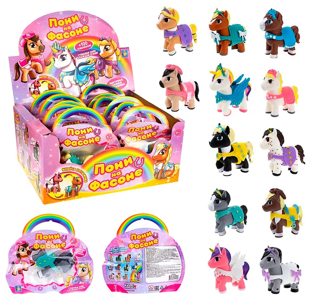 Изображение товара Тянущаяся фигурка 1TOY Пони в костюме, 10 см, 12 видов, антистрессовая игрушка Изображение товара Тянущаяся фигурка 1TOY Пони в костюме, 10 см, 12 видов, антистрессовая игрушка