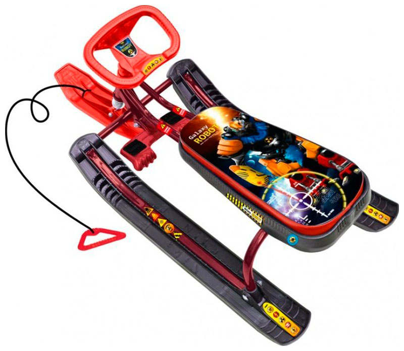 Изображение товара Снегокат Ника Тимка спорт 1+ с прочным каркасом и тормозом для детей 3+ лет