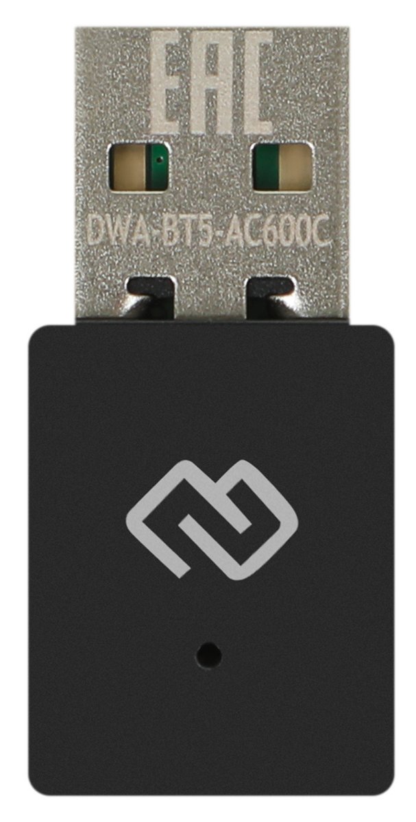 Изображение товара Сетевой адаптер Digma WiFi Bluetooth AC600 USB 2.0 для ПК и ноутбуков