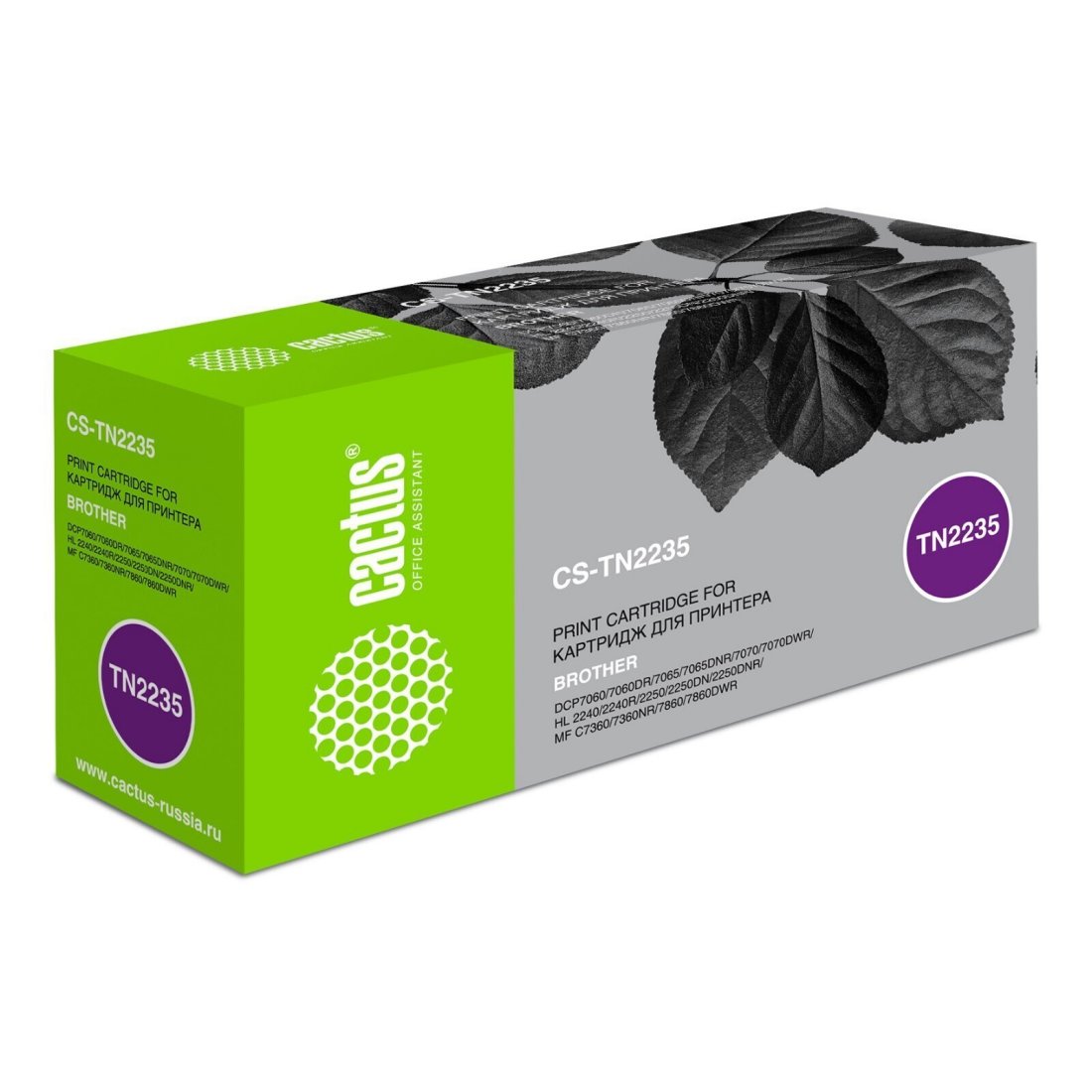 Изображение товара Лазерный картридж Cactus CS-TN2235 для Brother, 1200 страниц, черный
