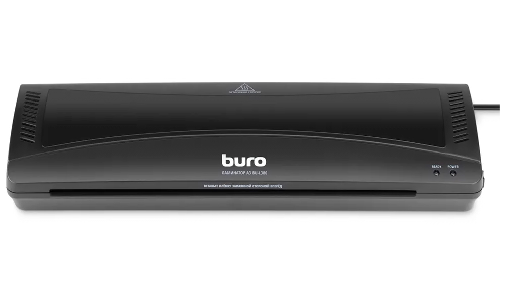 Изображение товара Ламинатор Buro BU-L380 черный A3 горячее холодное ламинирование