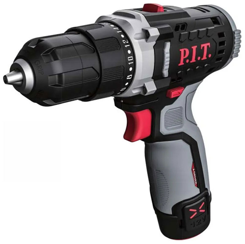 Изображение товара Аккумуляторная дрель P.I.T. PBM12K-10A/1 X-DRIVER 12 В с двумя скоростями Изображение товара Аккумуляторная дрель P.I.T. PBM12K-10A/1 X-DRIVER 12 В с двумя скоростями