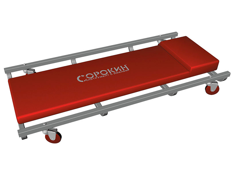 Изображение товара Лежак Сорокин Standart 24.120 — ремонтный подкатной лежак 92x42x10 см