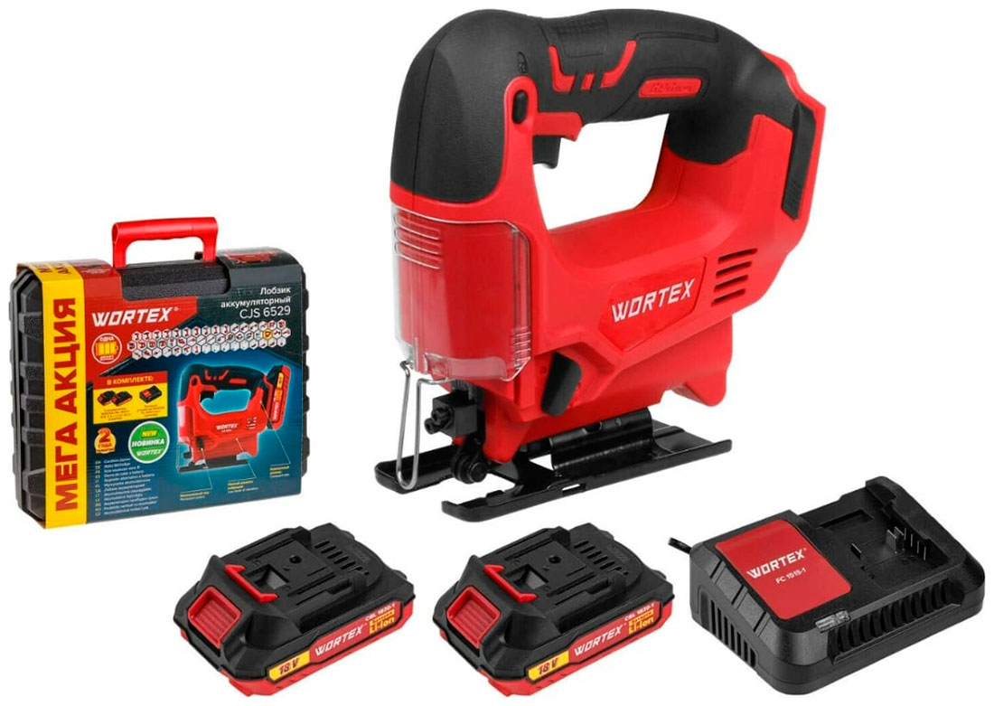 Изображение товара Лобзик аккумуляторный Wortex CJS 6529 ALL1 с маятниковым ходом