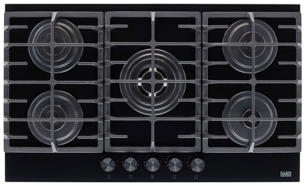 Изображение товара Газовая варочная панель Vard VHLS9534K 5 конфорок стекло Турция