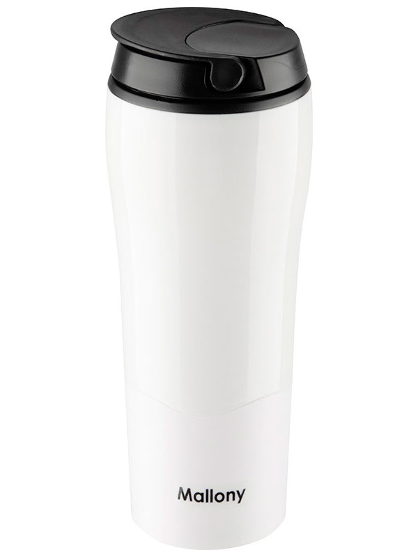 Изображение товара Термокружка-непроливайка Mallony MAGNIFICO, 480 мл, белая (106041)
