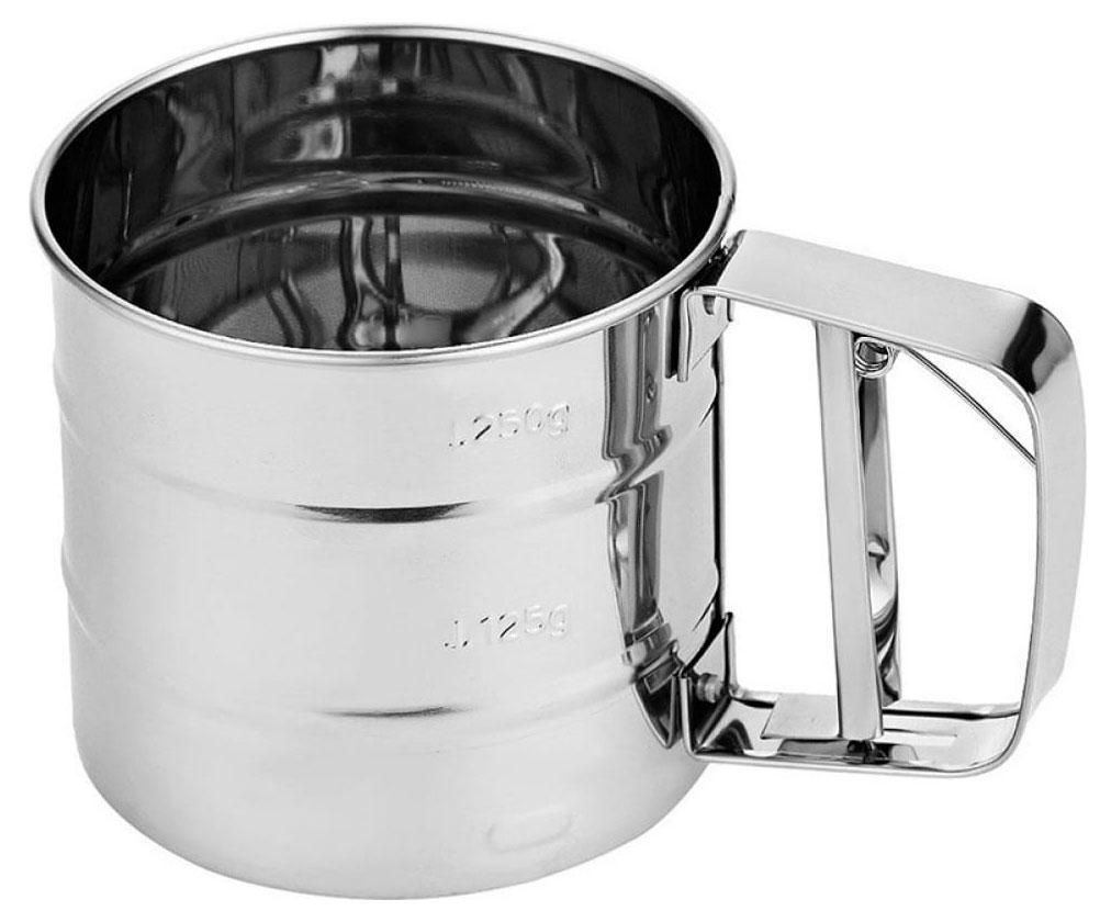 Изображение товара Сито-кружка для муки Mallony FORNATA нержавеющая сталь 10.5х9.5 см