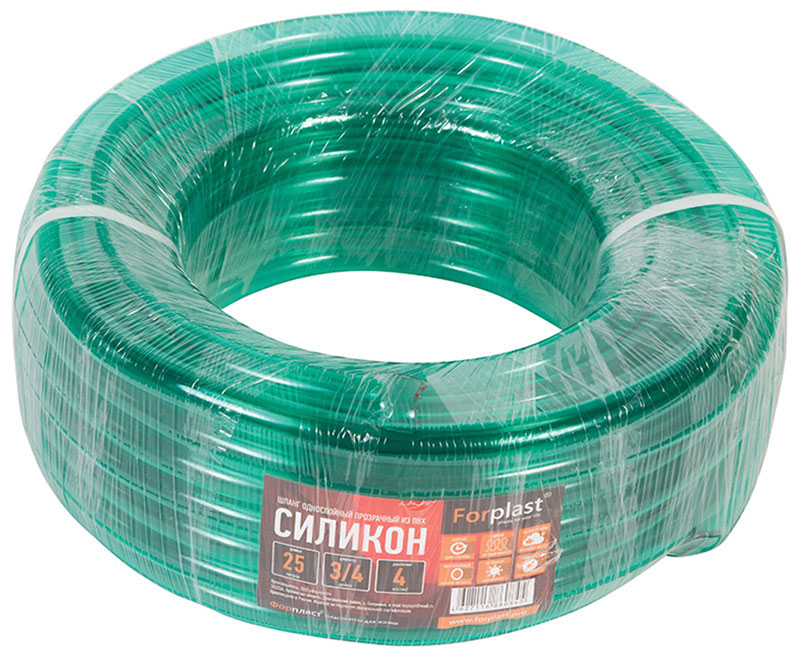 Изображение товара Шланг ПВХ ForPlast Силикон, 3/4", 25 м (005253)