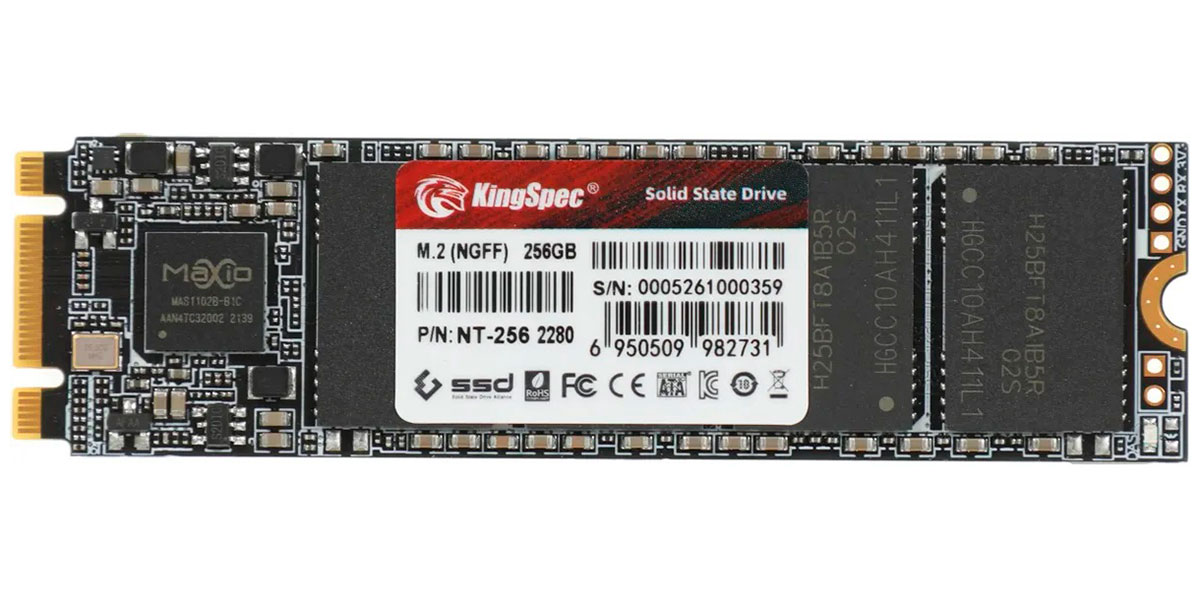 SSD накопитель Kingspec M.2 NT 256 Гб SATA III (NT-256) SSD накопитель Kingspec M.2 NT 256 Гб SATA III (NT-256)