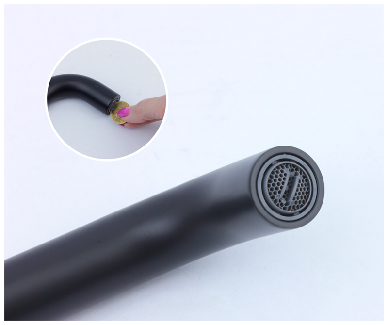 Изображение товара Настенный смеситель для раковины Bronze de Luxe SCANDI черный 14511B