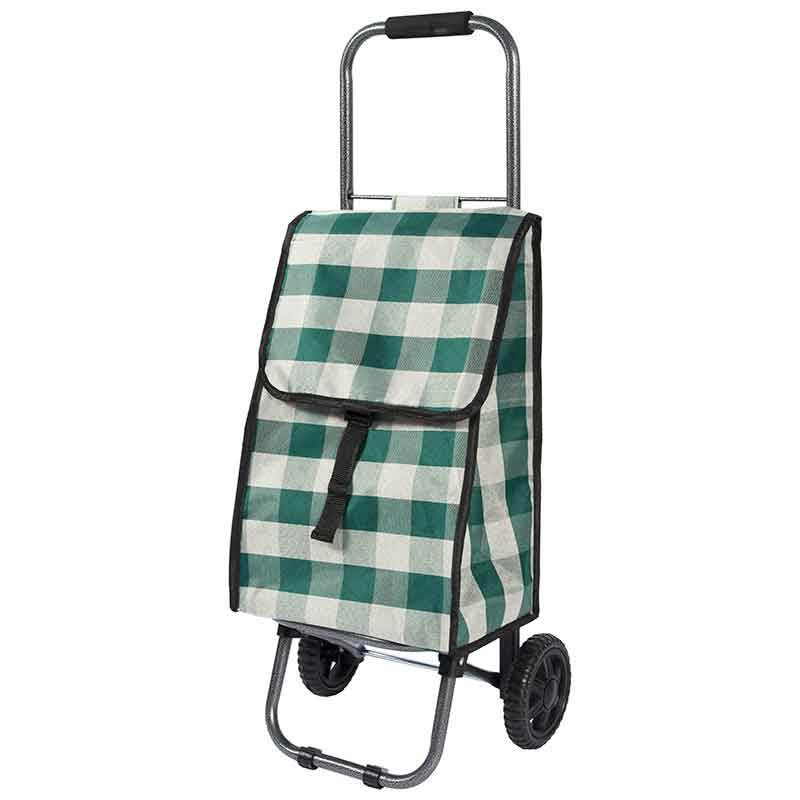 Изображение товара Сумка-тележка Рыжий кот D203 Green 25 кг легкая и прочная для покупок