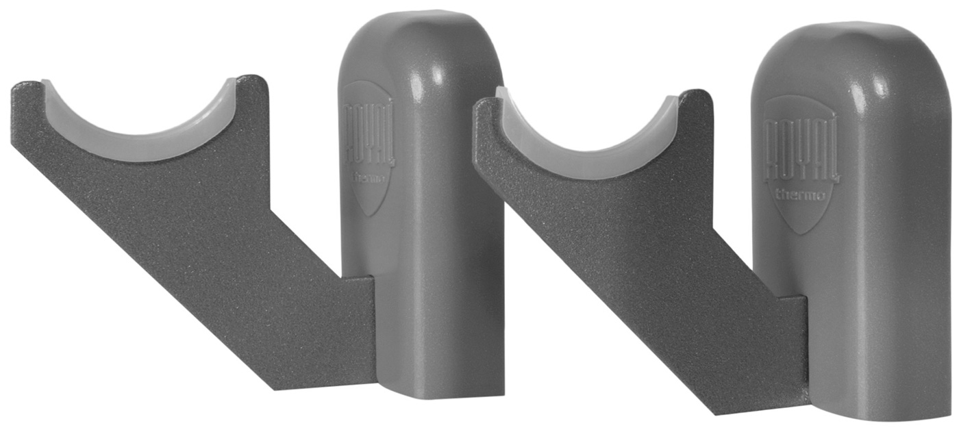 Изображение товара Комплект настенных регулируемых кронштейнов Royal Thermo Design 100, серебристые