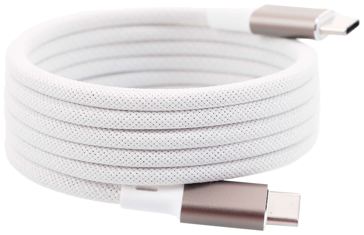 Магнитный кабель Magssory 60W, USB-C, 1,2 м, titanium/титан (CBL001)