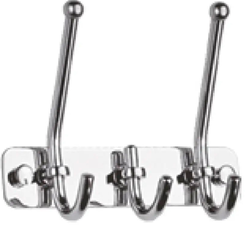 Изображение товара Планка с крючками для полотенец D-Lin хром (D201854-3)